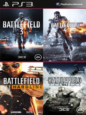 4 JUEGOS EN 1 Battlefield 3 Mas Battlefield 4 Mas Battlefield Hardline Mas  Battlefield 1943 PS3