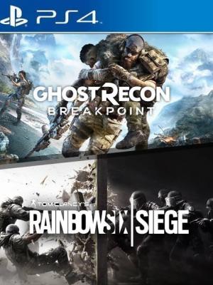 2 JUEGOS EN 1 Rainbow Six Siege MAS Ghost Recon Breakpoint Bundle PS4