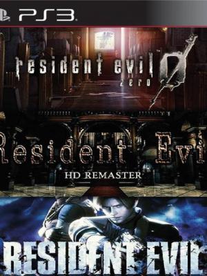 3 JUEGOS EN 1 Resident Evil 0 Mas Resident Evil RESIDENT EVIL Mas THE DARKSIDE CHRONICLES PS3